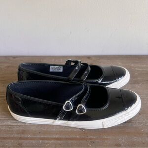 CONVERSE Dainty Mary Jane Black Patent Women's Shoe Size 10 #B1974